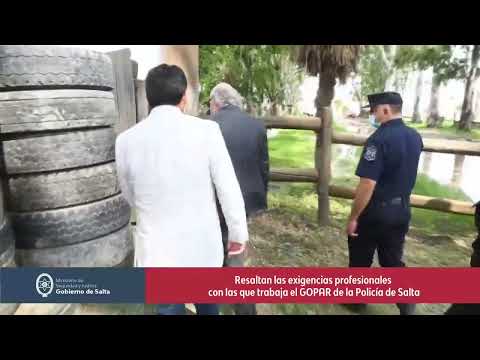 Resaltan las exigencias profesionales con las que trabaja el GOPAR de la Policía de Salta