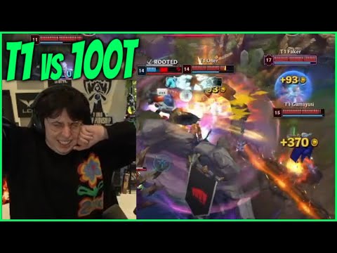 Caedrel Reacts To T1 VS 100T Elimination Series At Worlds 2025