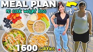 My 1600 Calorie Walmart WEIGHT LOSS MEAL PLAN (Cheap & Easy No Cook Meals for Fat Loss)
