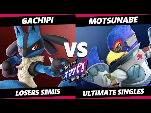 Sumapa 72 Losers Semis - Gachipi (Lucario) Vs. Motsunabe (Falco) SSBU Ultimate Tournament