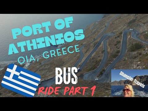 Santorini Cruise Port of Athinios Bus Ride Part 1
