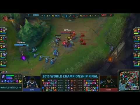 SKT T1 Faker - INSANE SOLO KILL ON KURO! (SKT vs KOO Game 4 Highlights)