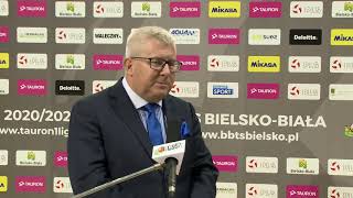 Ryszard Czarnecki o meczu BBTS Bielsko-Biała - Polski Cukier Avia Świdnik.