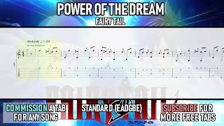Fairy Tail Final Season - Power of the Dream (OP 1) Fingerstyle Acoustic Guitar Tabs &amp; Tutorial