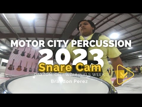 Motor City Percussion 2023 Snare Cam - Brandon Perez - WGI FINALS WEEK