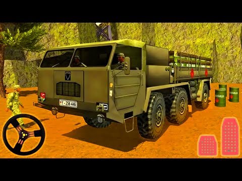 US Army Cargo Transport Truck Driving - Offroad Military Drive Simulator | Android Gameplay