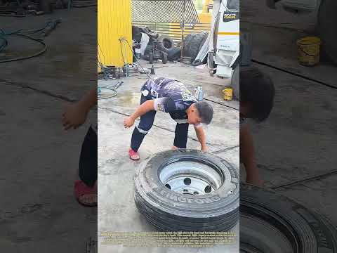 Slamming a Truck Rim: How Forceful Seating Speeds Up Heavy-Duty Tire Mounting