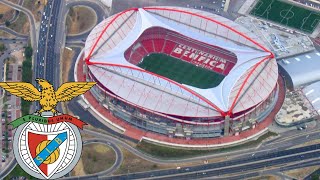 BENFICA Stadium (Estadio do Sport Lisboa e Benfica) Aerial View