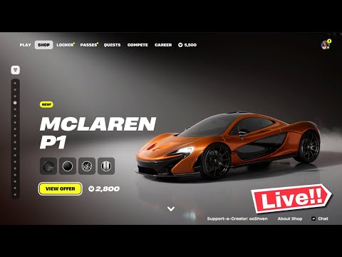 🔴 *NEW* FORTNITE MCLAREN P1 UPDATE! ITEM SHOP TODAY! (Chapter 7 LIVE)