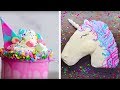 10 Amazing Unicorn Themed  Dessert Recipes | DIY Homemade Unicorn Buttercream Cupcakes by So Yummy