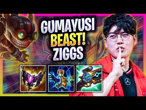 GUMAYUSI IS A BEAST WITH ZIGGS! - T1 Gumayusi Plays Ziggs ADC vs Ashe! | Season 2025