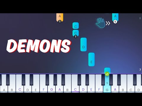 Imagine Dragons - Demons - Easy Piano Tutorial (from the STRIKEY app)