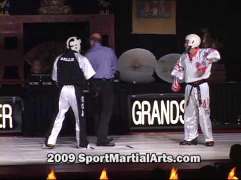 Chris Gallio v Jack Felton - Men's team sparring finals - 2009 NBL Supergrands