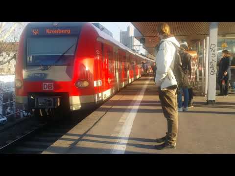 S4 Line Train Towards Kronberg, Frankfurt West Station (09-20-2018) - Frankfurt, Germany
