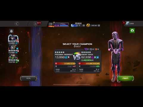 Proxima Midnight Solos Day 5 Map 6 Tier 1 Linked Ebony Maw Miniboss, Master Modifier Difficulty