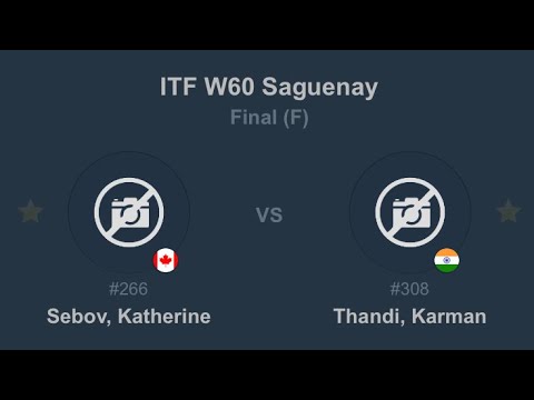 Katherine Sebov vs Karman Thandi | ITF Saguenay 2022 CHAMPIONSHIP POINT