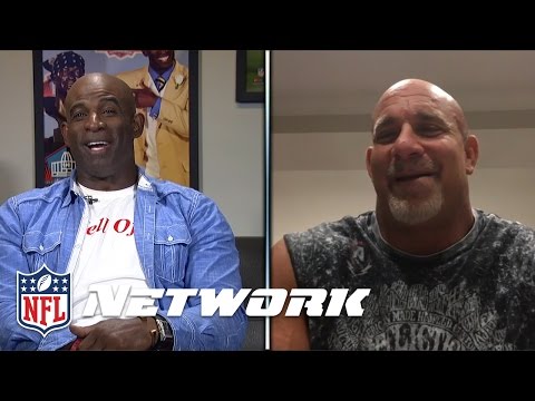 WATCH: NFL Meets WWE–Deion Sanders Interviews Goldberg About Their Days With The Atlanta Falcons