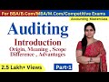 Auditing Meaning Scope Objective Limitations Audit Classification Part 1 B Com BBA