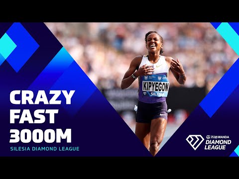 Kipyegon threatens 3000m world record with 8:07.04 in Silesia | Wanda Diamond League
