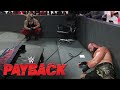 Wyatt smashes Strowman through the annou Wyatt smashes Strowman through the annou