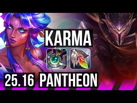 KARMA & Yunara vs PANTHEON & Sivir (SUP) | EUW Master | 25.16