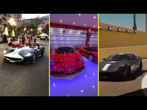 Luxury Super Cars Ferrari Compilation Monza SP1 Enzo SP2 812 F8 12 Cilindri F40