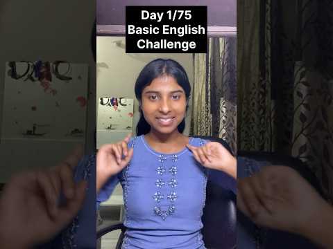 Day 1/75, Basic English Challenge ✅ #English #speaking #learnenglish #language #languagelearning