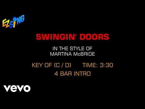 Martina McBride - Swingin' Doors (Karaoke)