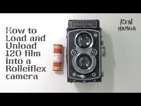 [Rolleiflex Review] How to load 120 film and Unload film into a Rolleiflex camera. | Ken Hamala
