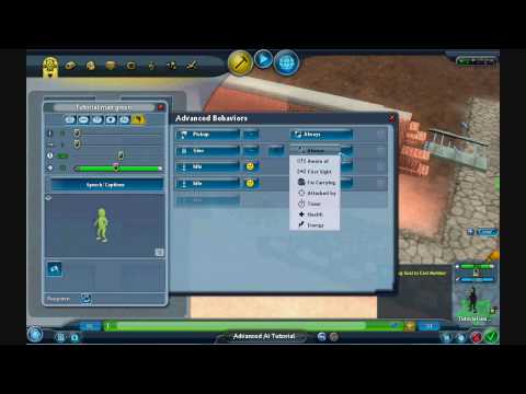 spore galactic adventures Advanced behaviour basic tutorial 1
