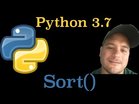 Python 3.7: Sort() List Method In Python