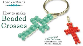 Beaded Crosses Pendant- DIY Jewelry Making Tutoria