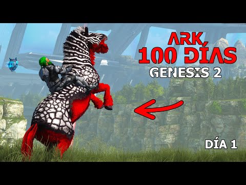 SOBREVIVIENDO 100 DÍAS ARK GENESIS 2!! NUEVA SERIE y nuevo mundo con nuevos dinosaurios y... ¿gente?