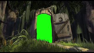 Shrek toilet door open Green Screen