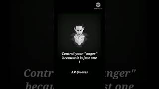 Control your anger // #shorts #status #joker #whatsapp #quotes #danger #anger #youtube #video
