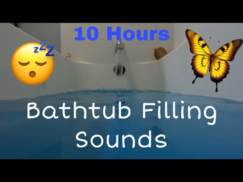 10 Hours Bathtub Filling Sound with Color Changing Tabs - Relaxing Water Sounds for Sleep 😴