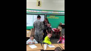 Big brother surprising little brother