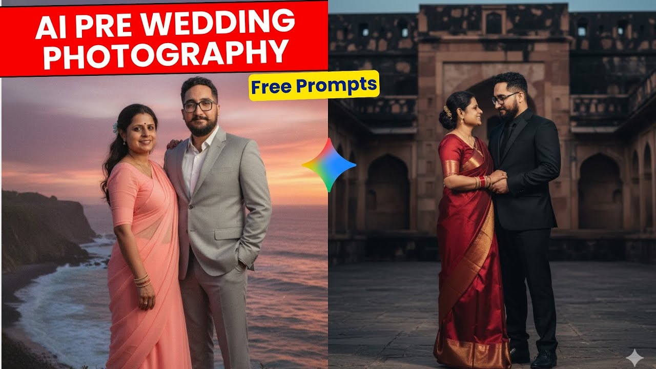 AI Pre-Wedding Photos Tutorial – Free Prompts & Editing Guide