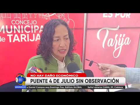 CONCEJAL DEL MAS ASEGURA QUE PUENTE 4 DE JULIO NO ARROJA DAÑO ECONÓMICO