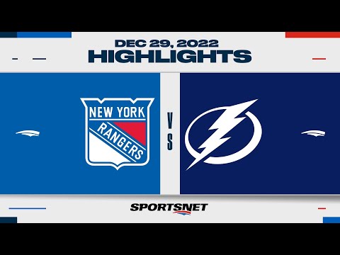 NHL Highlights | Rangers vs. Lightning - December 29, 2022