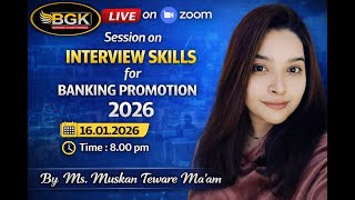 LIVE Session on Interview Skills and Group Discussion for Banking Promotion Interview 2026