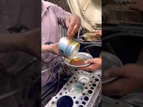 After Before Engine Piston Installation #automobile #engine #mechanic #shortsviral #yt