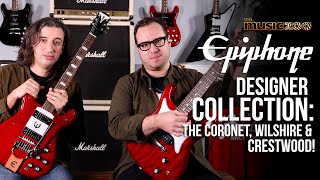 Video thumbnail for Epiphone Designer Collection: The Coronet, Wilshire and Crestwood! by The Music Zoo