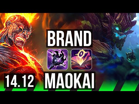 BRAND vs MAOKAI (JGL) | 11/1/14, 65% winrate, Godlike | EUW Master | 14.12