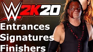 WWE 2K20 Kane: Entrance/Signatures/Finishers