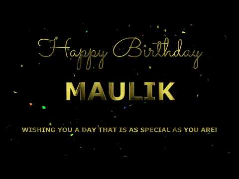 Happy Birthday Maulik