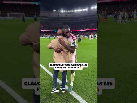 Ibrahima Konaté, Kylian Mbappé & Eduardo Camavinga with Real Madrid legend Claude Makélélé 😍✨