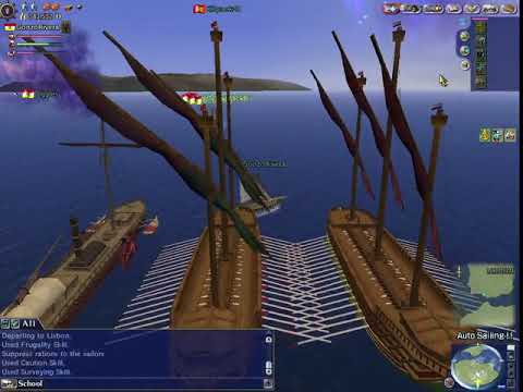 Uncharted Waters Online - Lets Play - Episode 3 - Beginner and Intermediate Adventure Exams