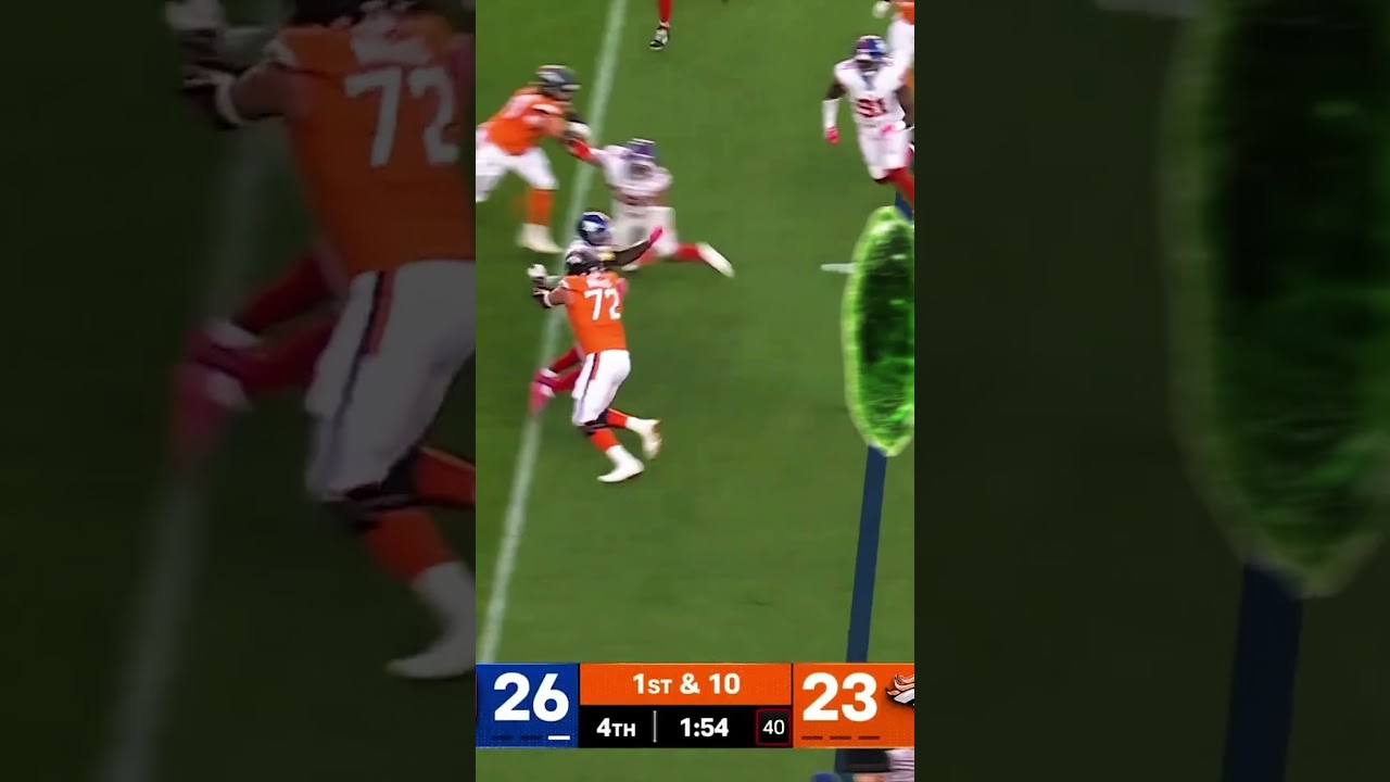 Found a portal to the end zone 👀 #bonix #broncos #rickandmorty #touchdown