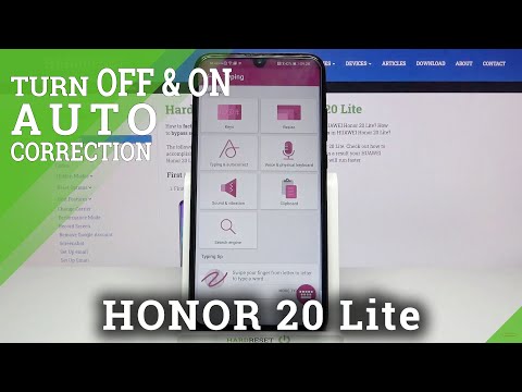 Honor 20 Lite - Turn On Auto Correction